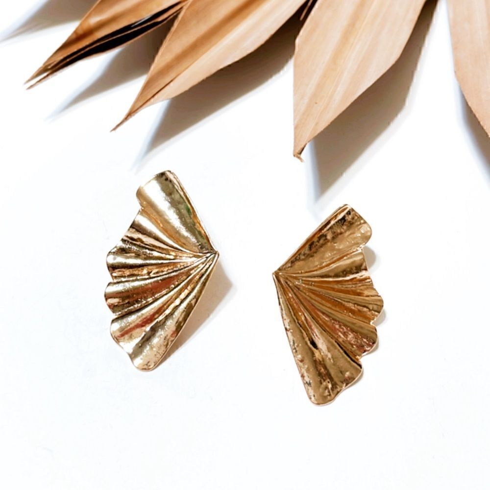 Fan earrings  #283
